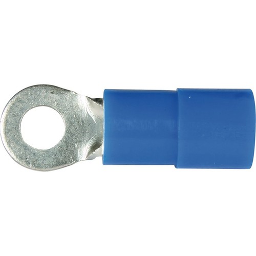 OEX Crimp Terminal Ring Blue ID 3.2mm Vinyl 100 Pce - ACX3152 Car Wiring Adapter