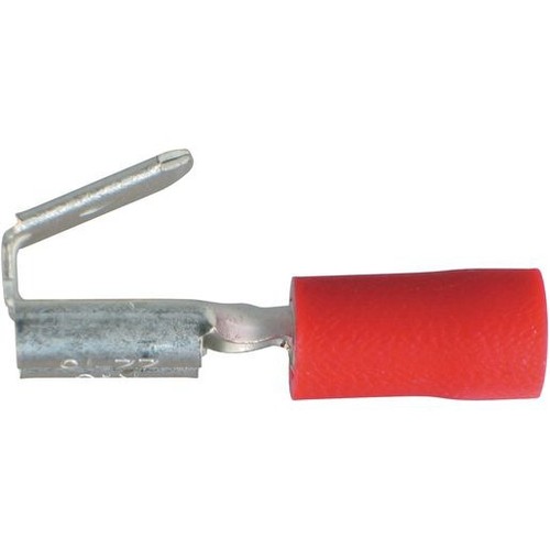 OEX Crimp Terminal 2-way Male/Female Red Terminal Entry 6.3 x 0.8mm Vinyl 10 Pce