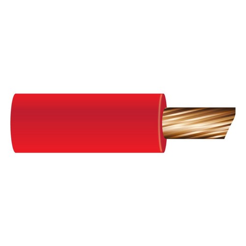 OEX 3mm Single Core Automotive Cable, Red - 100m Roll - ACX0702L Car Wiring