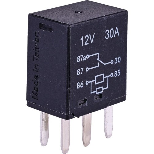 OEX Micro Relay 12V 30/30A 5 Pin Resistor Protected - Change Over 1 Pce - ACX198