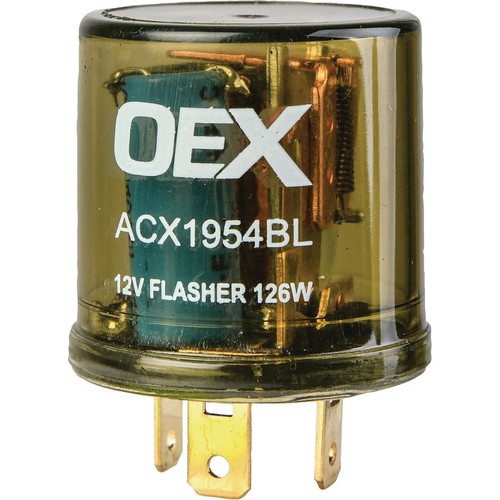 OEX Flasher Relay - 3 Pin 12V - ACX1954BL Car Wiring Adapter