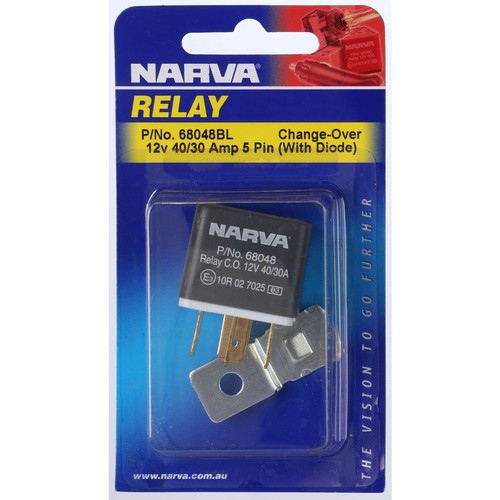 Narva Relay with Diode - 68048BL Car Wiring Adapter Auto Part
