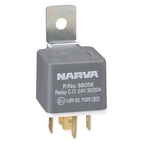 Narva Relay 24V 30/20A 5 Pin With Diode - 68056 Car Wiring Adapter Auto Part