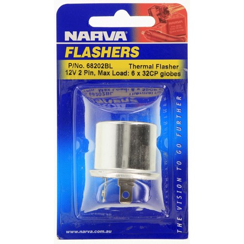 Narva Thermal Flasher Unit 12V 2 Pin - 68202BL Car Wiring Adapter Auto Part