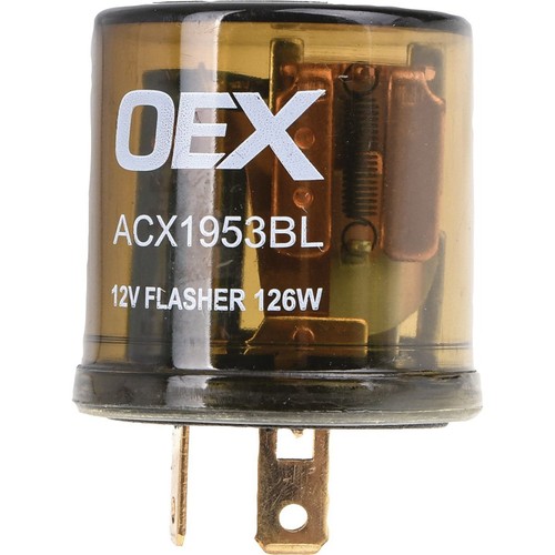 OEX Flasher Relay, 2 Pin 12V - ACX1953BL Car Wiring Adapter