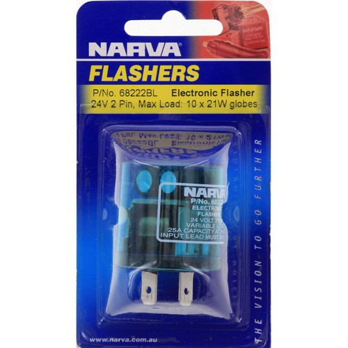 Narva Electronic Flasher 24V 2 Pin - 68222BL Car Wiring Adapter Auto Part