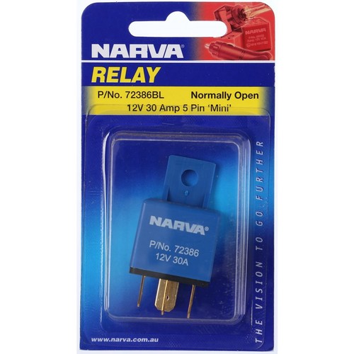Narva Relay - Unfused High Capacity - 72386BL Car Wiring Adapter Auto Part