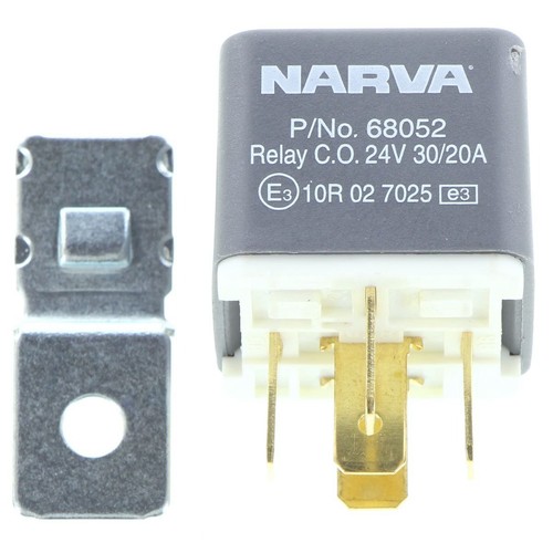 Narva Relay 24V 30/20A 5 Pin With Resistor - 68052 Car Wiring Adapter Auto Part