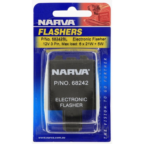Narva Electronic Flasher 12V 3 Pin - 68242BL Car Wiring Adapter Auto Part
