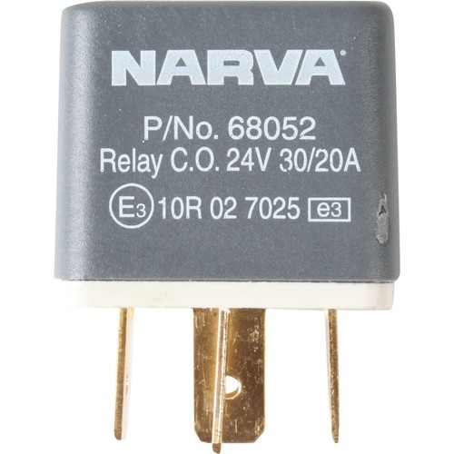Narva Relay 24V 5 Pin 30/20A - 68052BL Car Wiring Adapter Auto Part