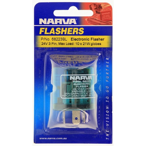 Narva Electronic Flasher 24V 3 Pin - 68223BL Car Wiring Adapter Auto Part