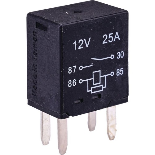 OEX Micro Relay 12V 25A 4 Pin Resistor Protected - 1Pce - ACX1988 Car Wiring