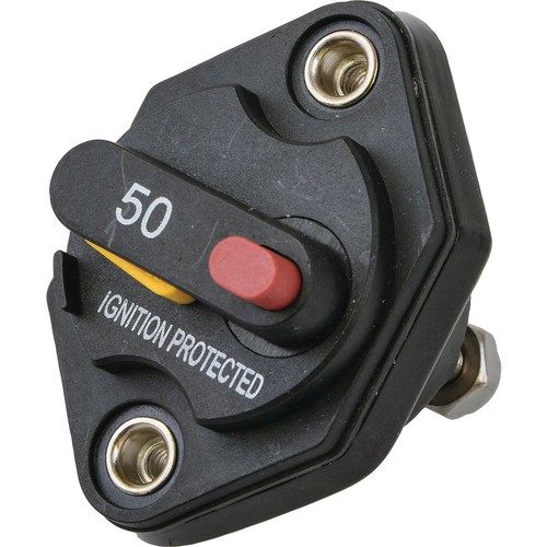OEX Mini Flush Mount Manual Reset Circuit Breaker 50A - 1 piece - ACX2073