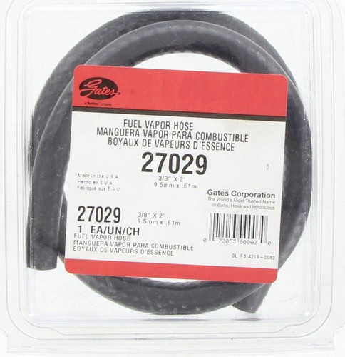 Gates Fuel Hose 3/8in 10mm x 2ft - ID 0.375in / 9.5mm - 27029 Replacement Hose