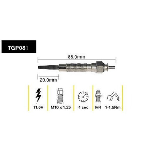 Tridon Glow Plug 11V - TGP081 Auto Part