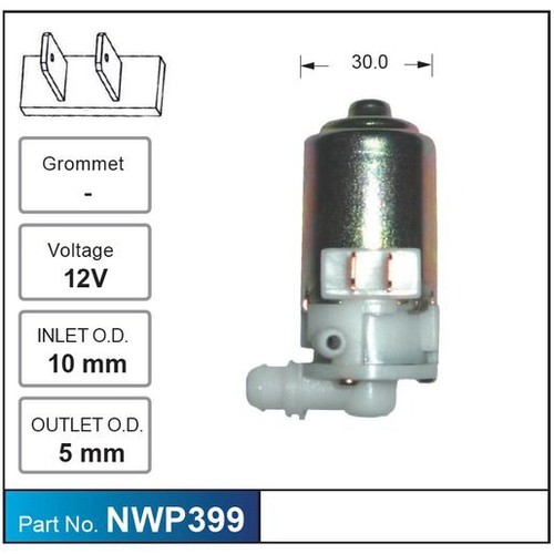 Nice Products Windscreen Washer Pump - NWP399 Hardware