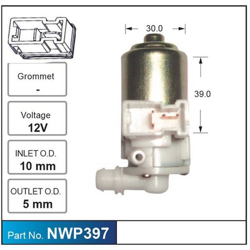 Nice Products Windscreen Washer Pump - NWP397 Hardware