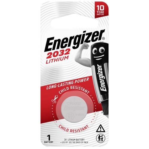 Energizer Lithium Button Battery Cr2032 1Pk - E303804900 Car Wiring Adapter