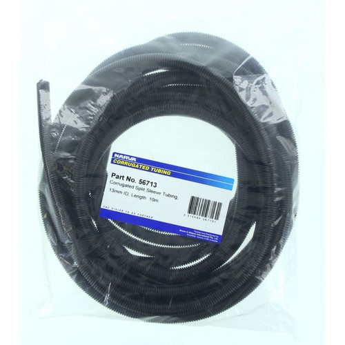 Narva Convoluted Split Tubing ID: 13mm Length 10m - 56713 Auto Part