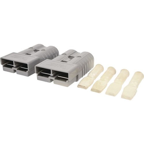 OEX 350A Genuine Anderson Plug Connector, Grey - 1 Pair with Terminals - ACX2764