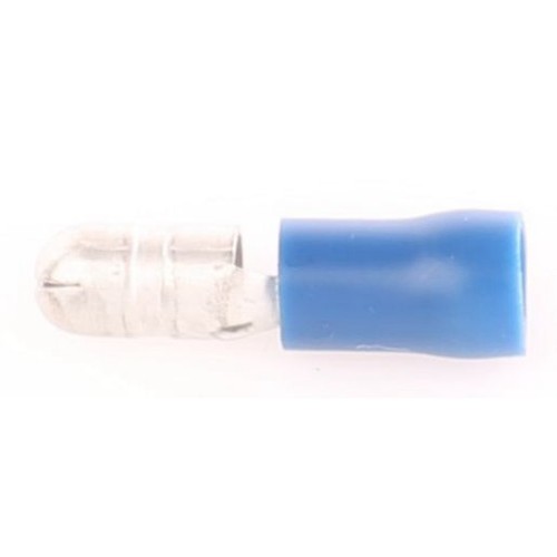 OEX Crimp Terminal Male Bullet Blue Terminal Size 5mm Vinyl 14 Pce - ACX3029BL