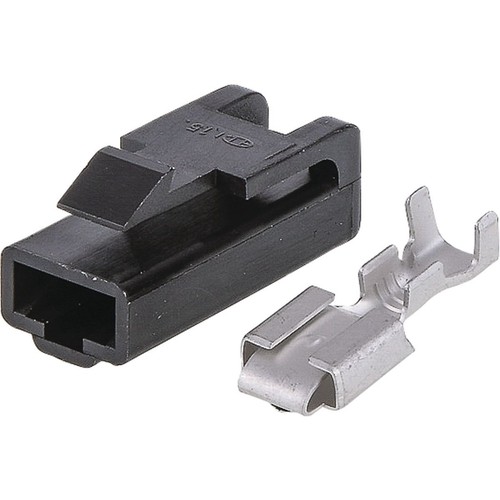 OEX QC Connector female Black 1 Pole - 10 Pce - ACX2686BK Car Wiring Adapter
