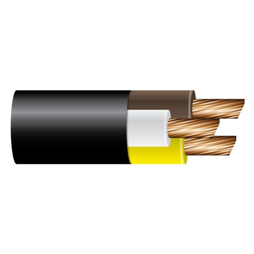 OEX 3mm 3 Core Automotive Cable, Brown/White/Yellow With Black Sheath - 30m Roll