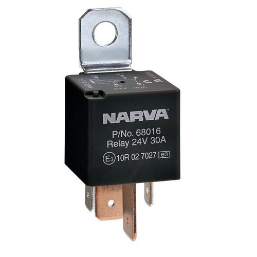 Narva 24V Relay 4 Pin 30A - 68016BL Car Wiring Adapter Auto Part