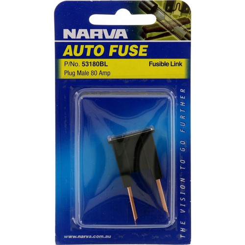 Narva Fusible Link Male 80A Black 1 Pce - 53180BL Car Wiring Adapter Auto Part