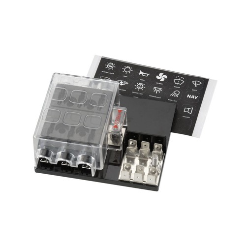 Narva Fuse Box Standard Blade 6 Way 25A 1 Pce - 54440 Car Wiring Adapter