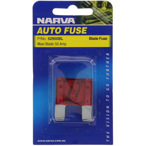 Narva Maxi Blade Fuse 50A Red 1 Pce - 52950BL