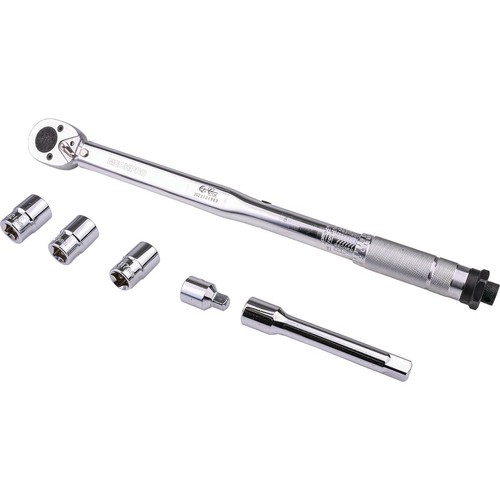 Mechpro Torque Wrench 42-210Nm 1/2in Dr with sockets - MPBTW107 Workshop Tool