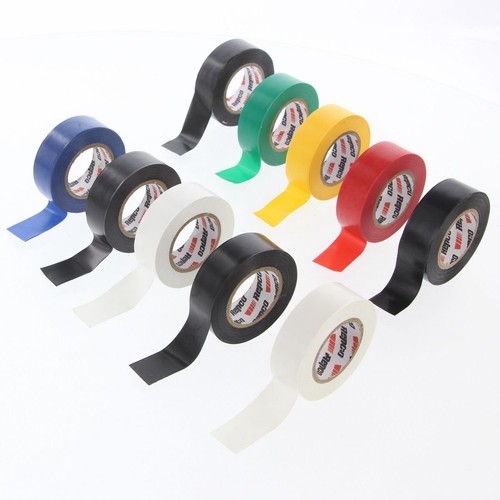 Repco PVC Electrical Tape 18mm x 10m 10 Pack Assorted - RPVC10MASS Auto Part