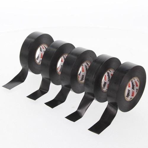 Repco PVC Electrical Tape 18mm x 20m 5 Pack Black - RET20MBLK Auto Part