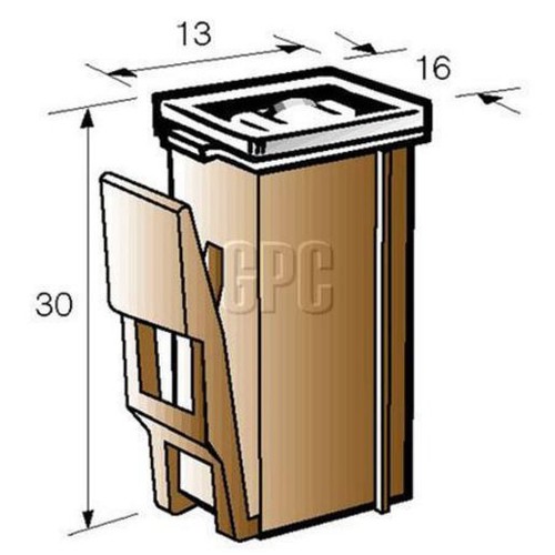 Narva Fusible Link Female with Lock 25A Brown 1 Pce - 53525BL Car Wiring Adapter