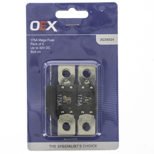 OEX Mega Fuse, 175A Bolt On - Pack of 5 - ACX6524 Car Wiring Adapter