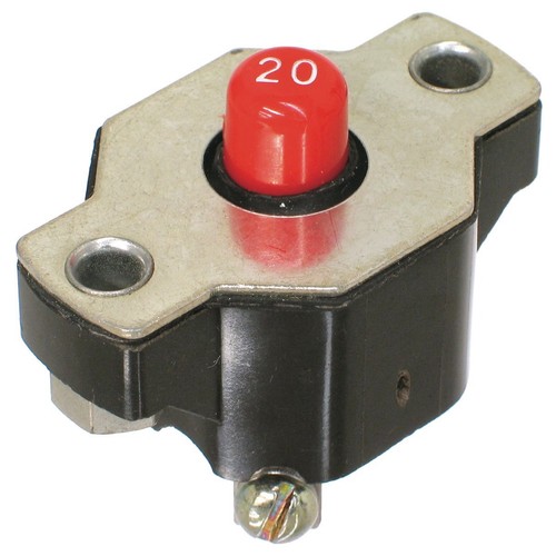 OEX Circuit Breaker Manual Reset 20A 1 Pce - ACX1886BL Car Wiring Adapter