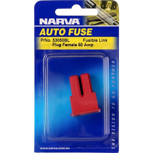 Narva Fusible Link Female 50A Red 1 Pce - 53050BL Car Wiring Adapter Auto Part