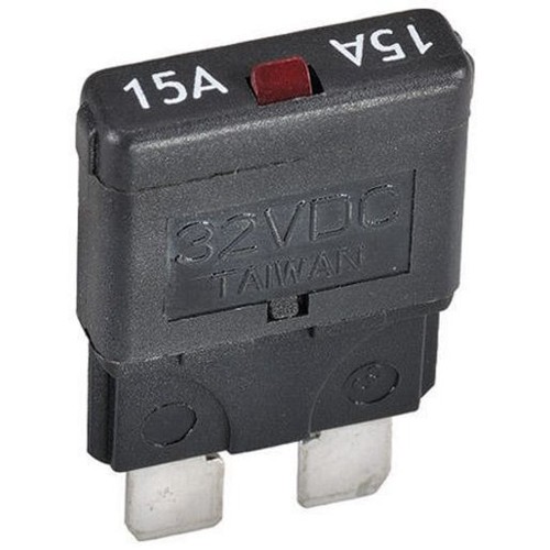 OEX Circuit Breaker Manual Reset 15A 1 Pce - ACX1921BL Car Wiring Adapter