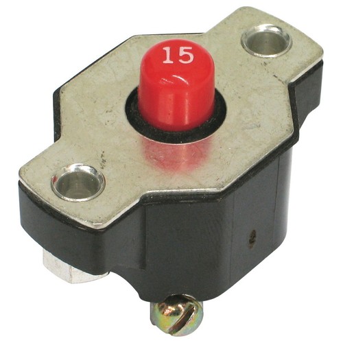 OEX Circuit Breaker Manual Reset 15A 1 Pce - ACX1885BL Car Wiring Adapter