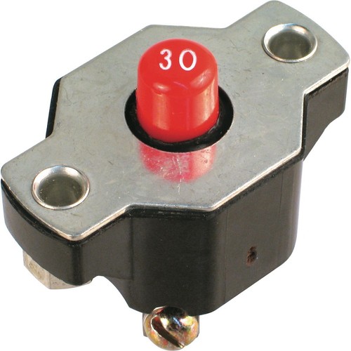 OEX Circuit Breaker Manual Reset 30A 1 Pce - ACX1888BL Car Wiring Adapter