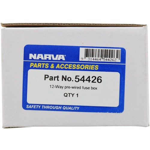 Narva Fuse Box Standard Blade 12 Way 30A 1 Pce - 54426 UHF Radio 4WD Car Wiring