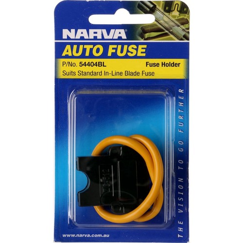 Narva In Line Standard Blade Fuse Holder 1 Way 30A 1 Pce - 54404BL Car Wiring