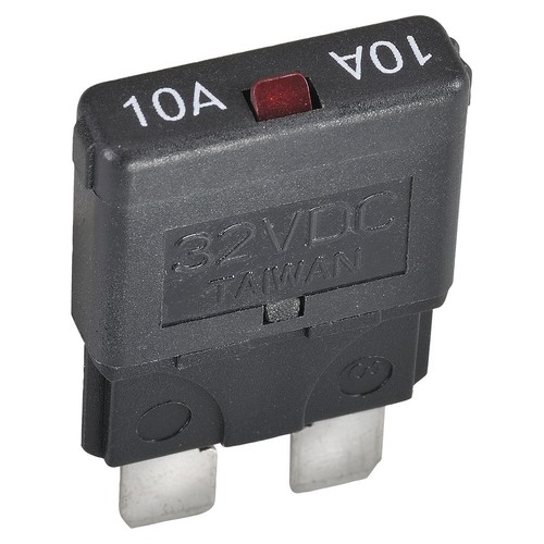 OEX Circuit Breaker Manual Reset 10A 1 Pce - ACX1920BL Car Wiring Adapter