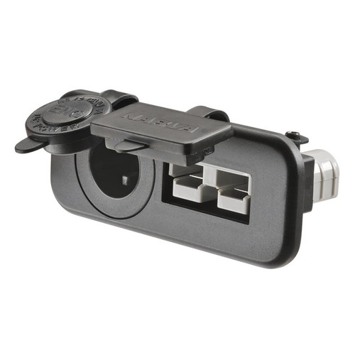 Narva HDRV 50A Engel Twin Socket, Flush Mount with Covers - 81151BL 4WD