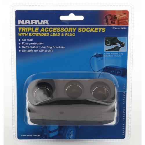 Narva Accessories Socket & Plug - 81048BL Workshop Tool Auto Part
