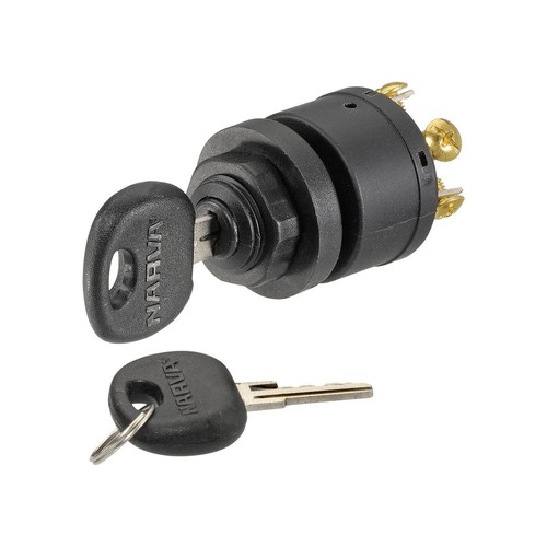 Narva 3 Position Ignition Switch With Push For Choke Function (Contacts Rated 5A