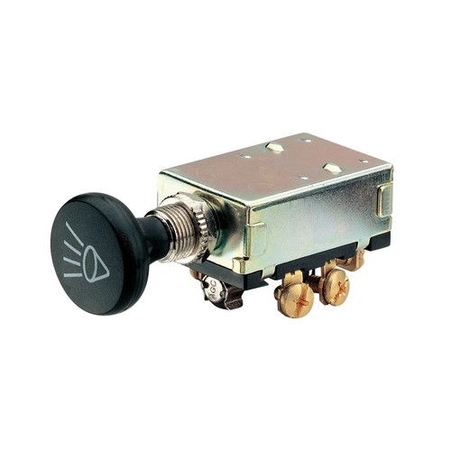 Narva Push/Pull Headlamp Switch Off/On/On DPDT (Contacts Rated 30A @ 12V) - 6001