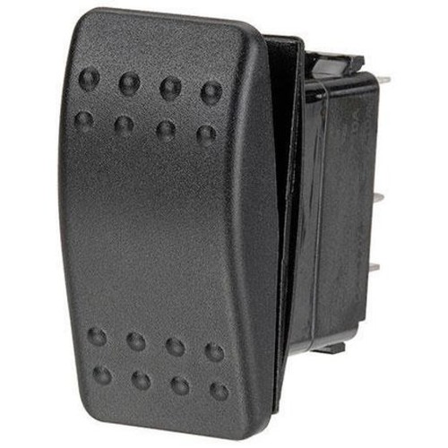 Narva Sealed Rocker Switch On/Off/On DPDT (Contacts Rated 20A @ 12V) - 63106BL