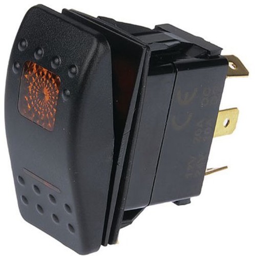 OEX Carling Style Rocker Switch On/Off SPST Amber Illumination - ACX1976BL Auto